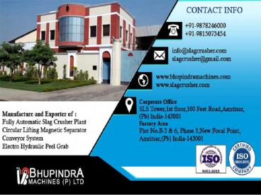 Slag Crusher Machine-bhupindramachines-Slag Crusher Manufacturer India