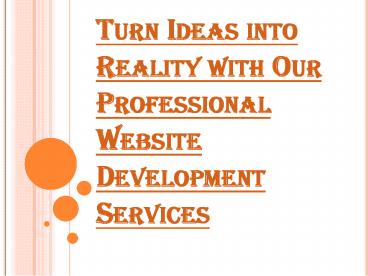 An Outline of Professional Website Development Services