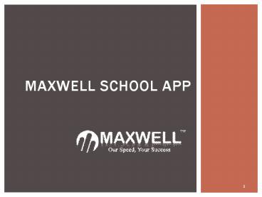 Top Mobile App for Schools in Chennai, India