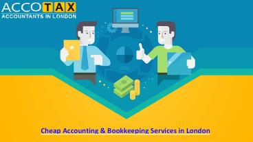 Cheap Accounting & Bookkeeping Services in London