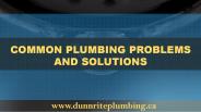 Common plumbing problems