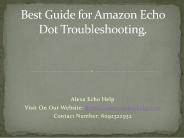 Best Guide for Amazon Echo Dot Troubleshooting.