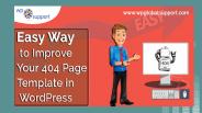 Easy way to improve 404 page in wordpress