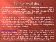 Banksy wall decal