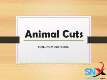 Universal Nutrition Animal Cuts | Burns fat faster