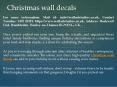 Christmas wall decals PowerPoint PPT Presentation