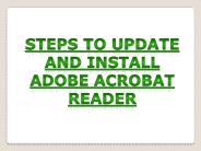 Steps to Install and Update Adobe Acrobat Reader Manually