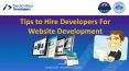 Points to consider before hire dedicated developers for your website development PowerPoint PPT Presentation