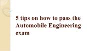 Automobile Engineering Online Courses