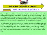 Enjoy New Online Bingo Games