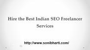 Best Indian SEO Freelancer