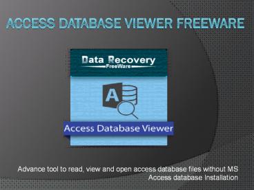 Access Database Viewer