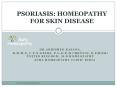 Psoriasis Skin Specialist Homeopathy Doctor In India PowerPoint PPT Presentation