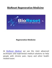 BioReset Medical - Regenerative Medicine