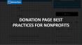 Donation Page Best Practices for Nonprofits PowerPoint PPT Presentation