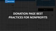 Donation Page Best Practices for Nonprofits