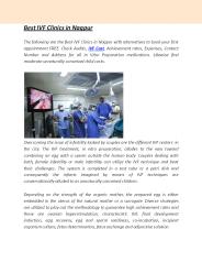 Best IVF Clinics in Nagpur