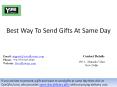 Best Way To Send Gifts At Same Day PowerPoint PPT Presentation