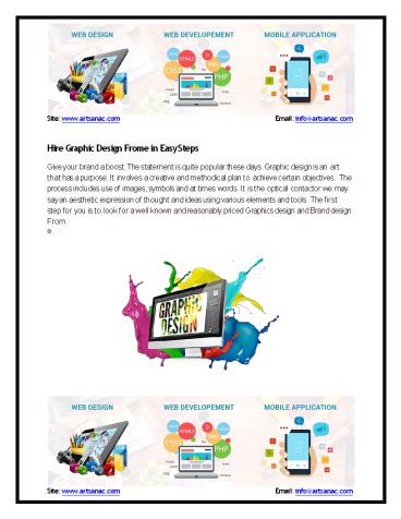 Graphics design and Brand design Frome – Artsanac