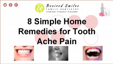 Effective Home Remedies for Toothache