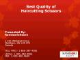 Get quality hair cutting scissors for professionals. PowerPoint PPT Presentation