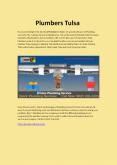 Plumbers Tulsa PowerPoint PPT Presentation