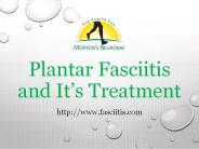 Plantar Fasciitis and It’s Treatment