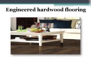 Engineered hardwood flooring