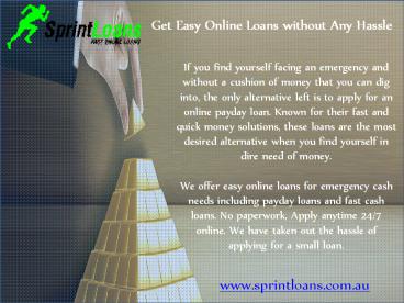 Get Easy Online Loans without Any Hassle
