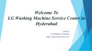 LG Washing Machine Service Center in Hyderabad