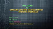 Samsung washing machine service center in Hyderabad