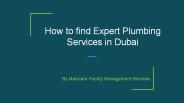 Professional Plumbing Services in Dubai | Maxicare