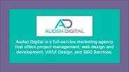 Web Design Agency Austin - Auden Digital