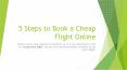 5 Steps to Book a Cheap Flight Online