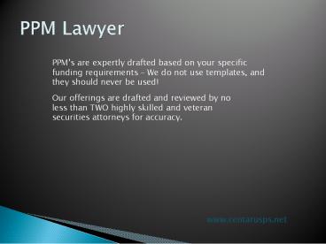 PPM Lawyer