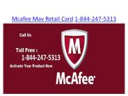 Mcafee MAV retail card |1844-247-5313  | McAfee LIfe Safe