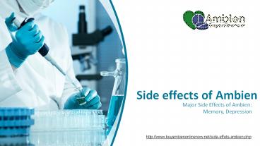 Side effects of ambien