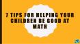 How To Help Your Child With Math? PowerPoint PPT Presentation
