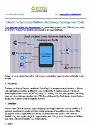 Check the Best Cross-Platform Mobile App Development Tools
