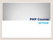 PHP Course | PHP Training Delhi | SITHUB