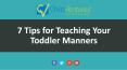 How to Teach Your Toddler Manners PowerPoint PPT Presentation