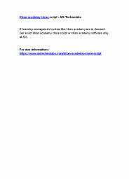Khan academy clone script - AIS Technolabs