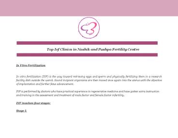 Top Ivf Clinics in Nashik and Pushpa Fertility Centre