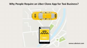 Uber Clone App for Taxi Business