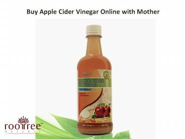 PPT – Buy Apple Cider Vinegar Online with Mother PowerPoint