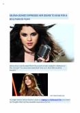 Selena Gomez Expresses Her Desire To Sing For A Bollywood Film! PowerPoint PPT Presentation