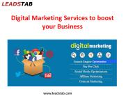 Digital Marketing Services To boost your Business