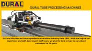 NC Pipe Bending Machines by Dural Bend