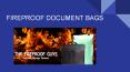 Fireproof Document Bags (1) PowerPoint PPT Presentation