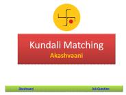 Kundali Matching by date og birth and Time